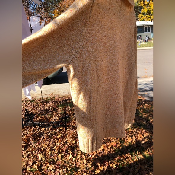 Women’s large beautiful WOOLRICH sweater cornhusk heather - Picture 7 of 16